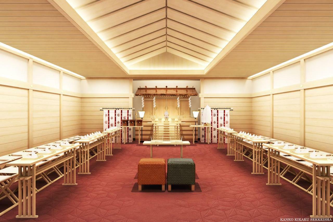 Hotel The Okura Tokio Exterior foto The interior of a typical Japanese temple